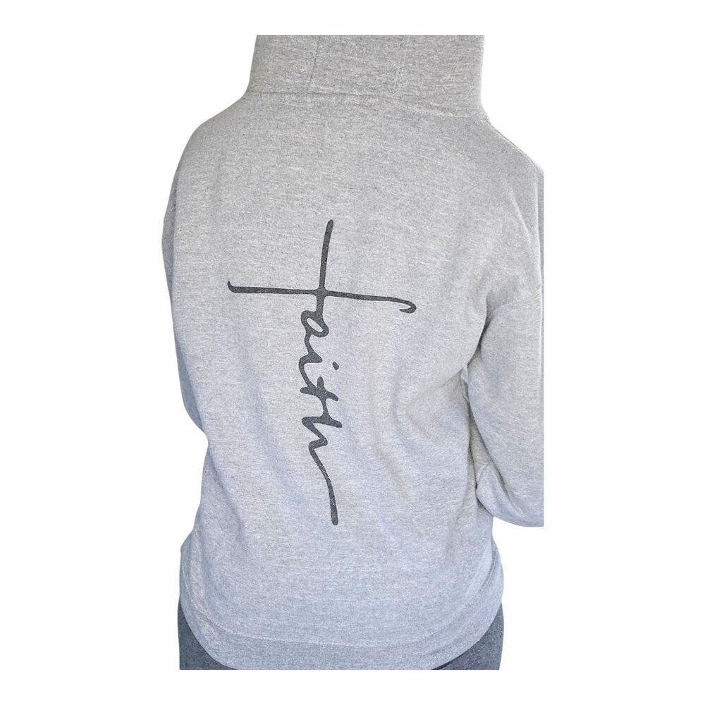 Women's Faith Hoodie with Inspirational "faith" Graphic